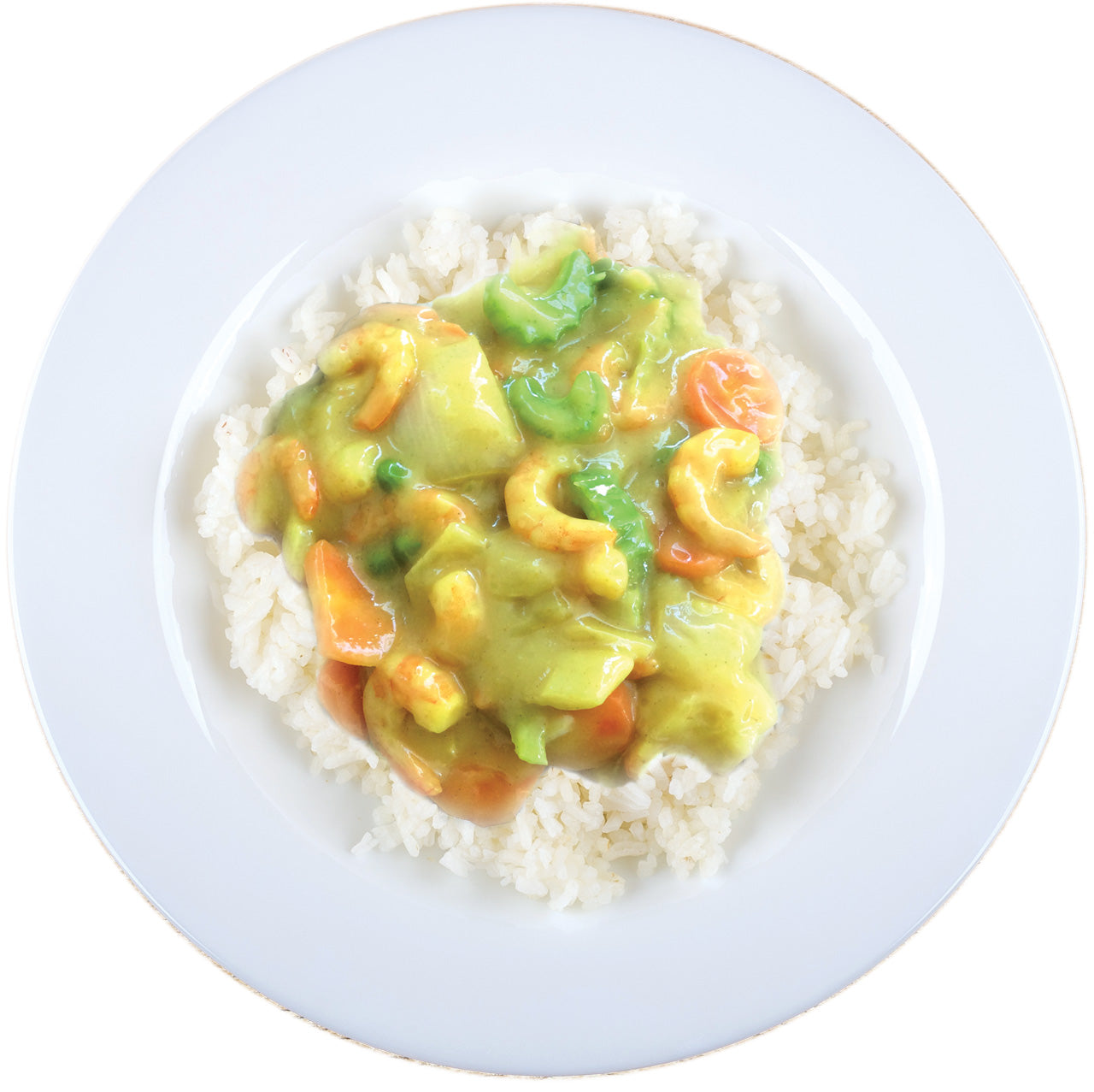 Curried Prawns & Rice