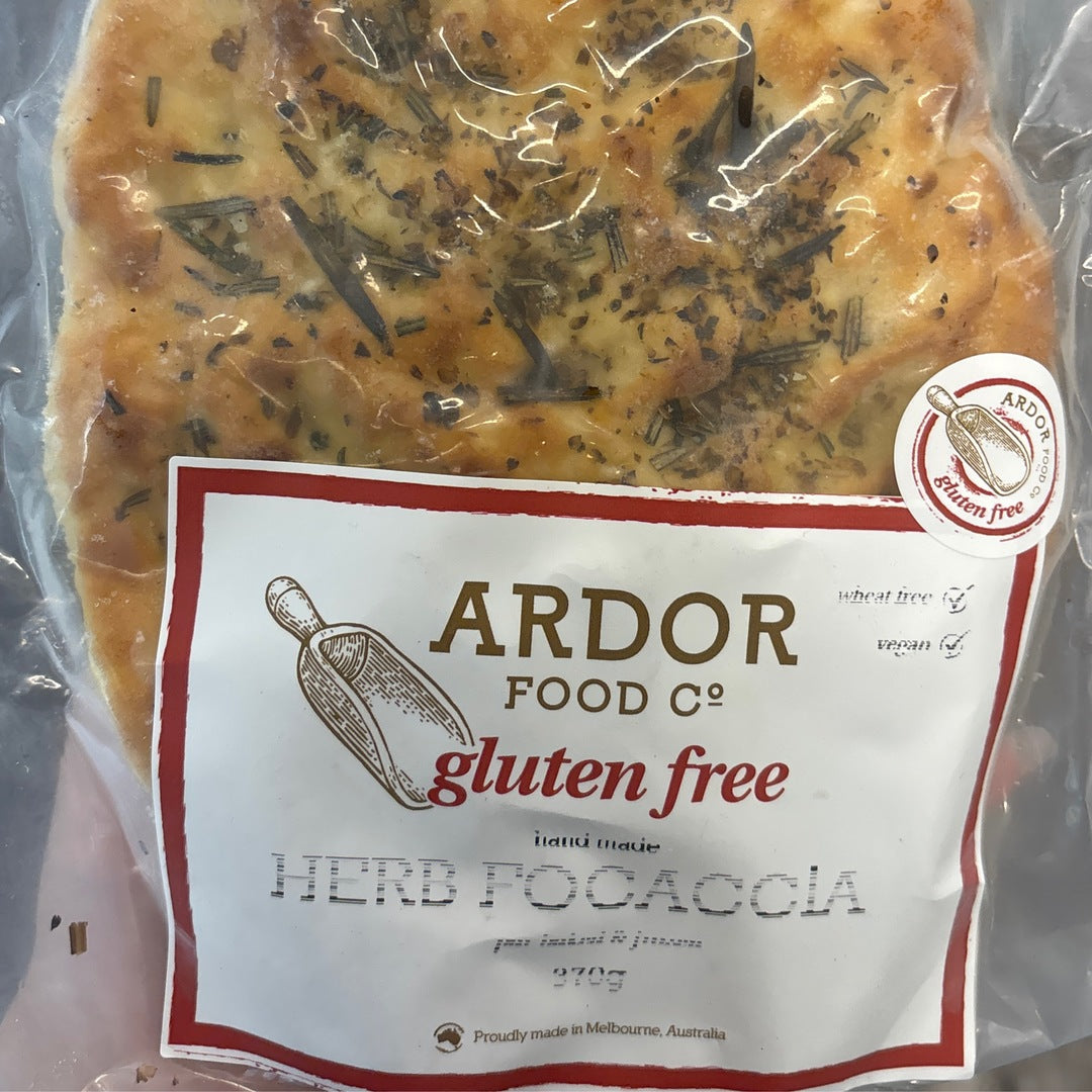 Ardor- Herb Focaccia Vegan Serves 2-3