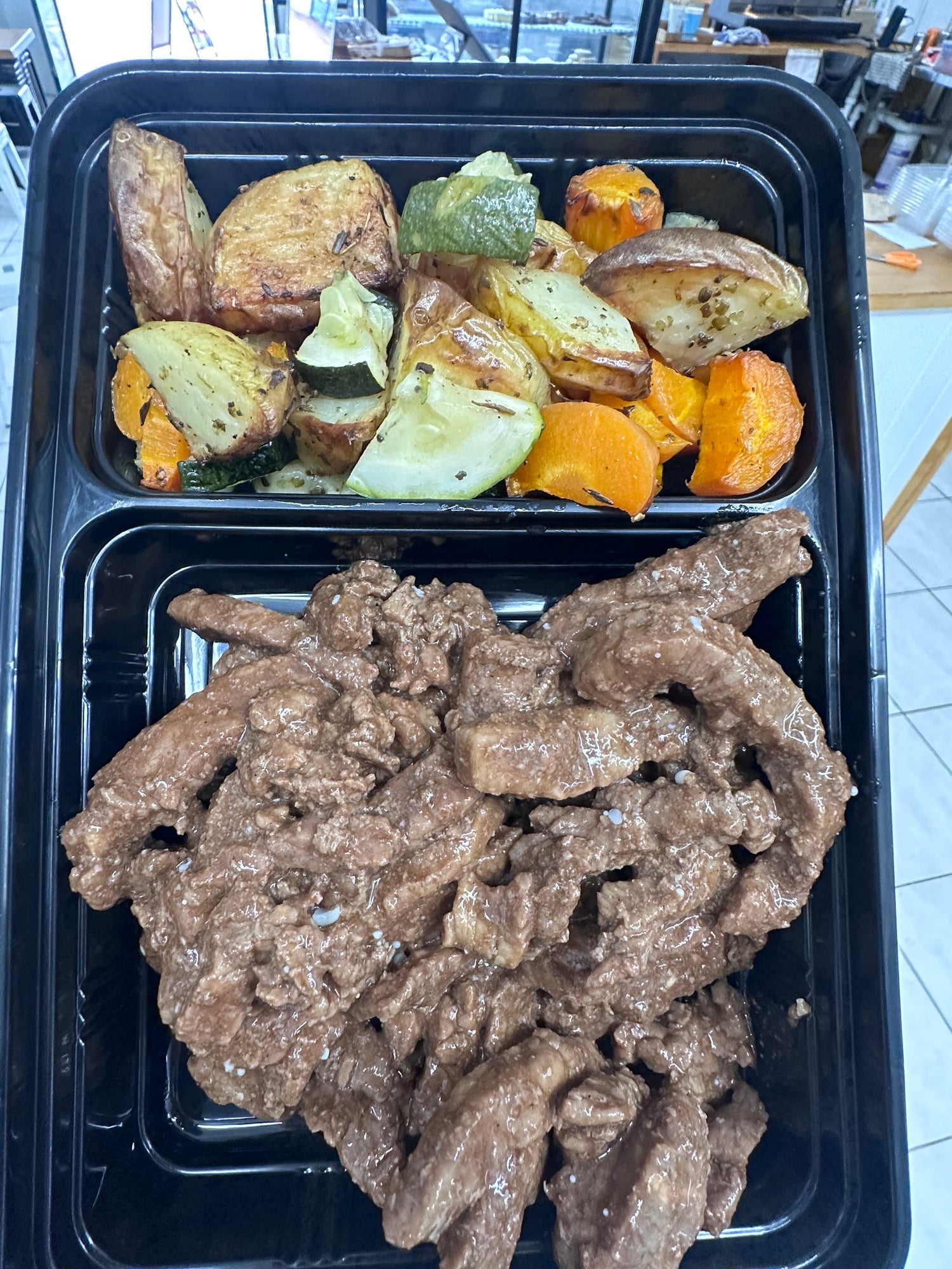 Teriyaki Beef Strips &amp; Veg Ready Meal