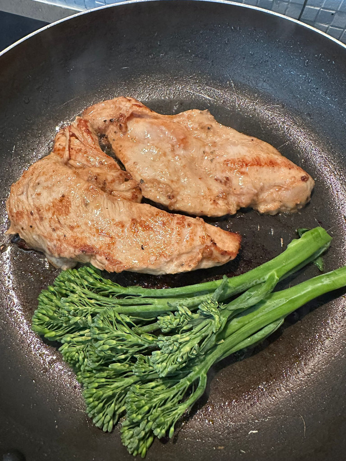 Sweet Soy Grilled Chicken Breast + Broccolini + Boiled Rice