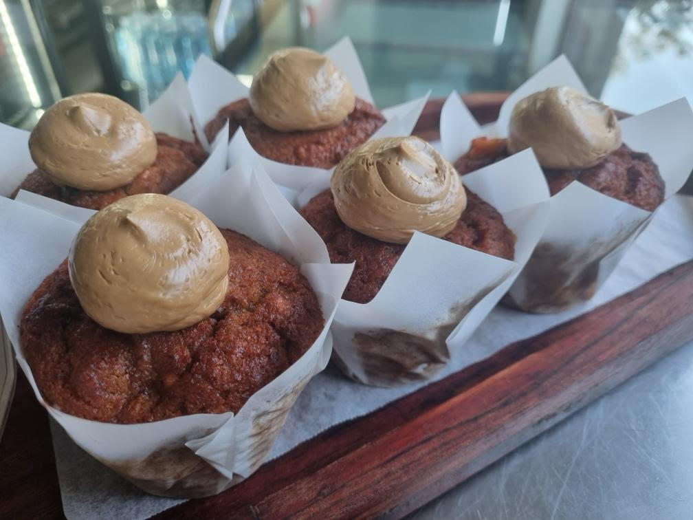 Sweet Potato, Date &amp; Caramel muffin DF/Refined Sugar Free