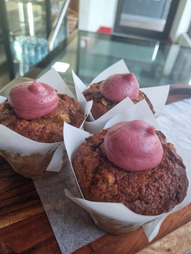 Pear &amp; Raspberry Muffin DF / Refined Sugar Free