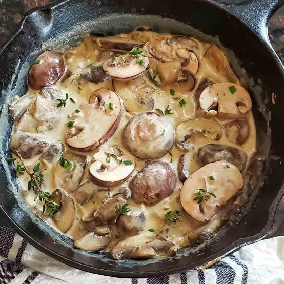 Creamy Mushroom Sauce - serves 2