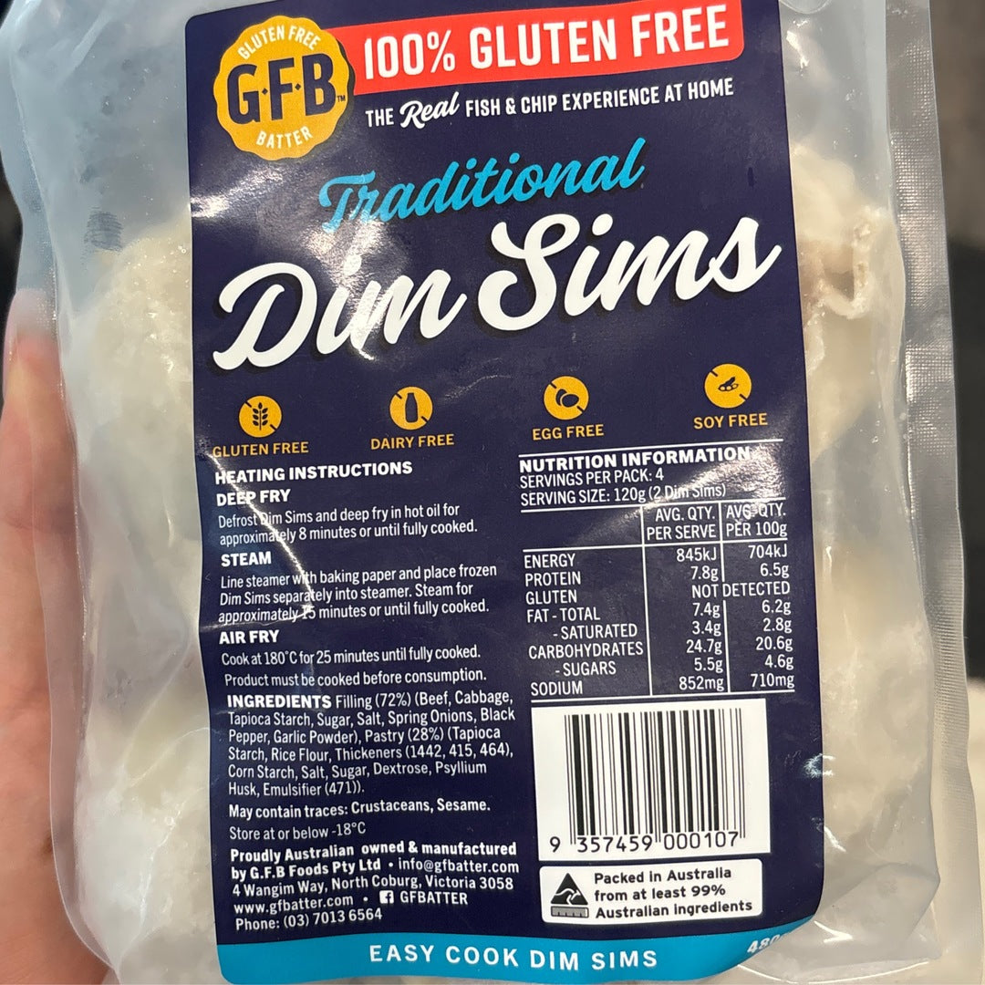 Value Pack Dim Sims (approx 16) GF-DF-EGG FREE-SOY FREE